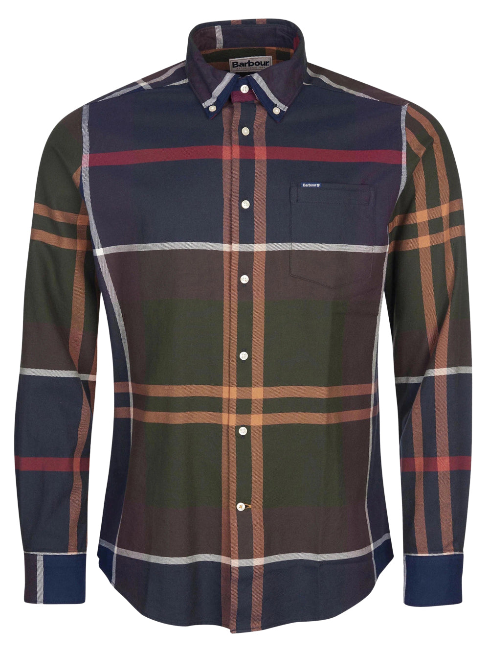 Camicia Casual Verde / beige