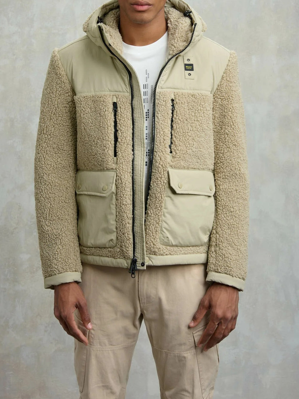 Blauer Giubbino Uomo Wilcock Beige