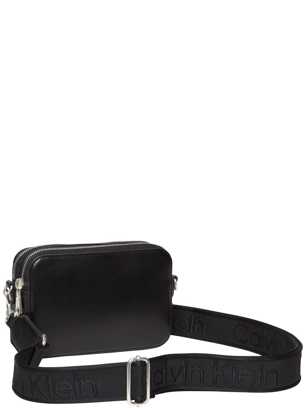 Calvin Klein Borsa a Spalla Donna Double Strap Camera Bag Nero