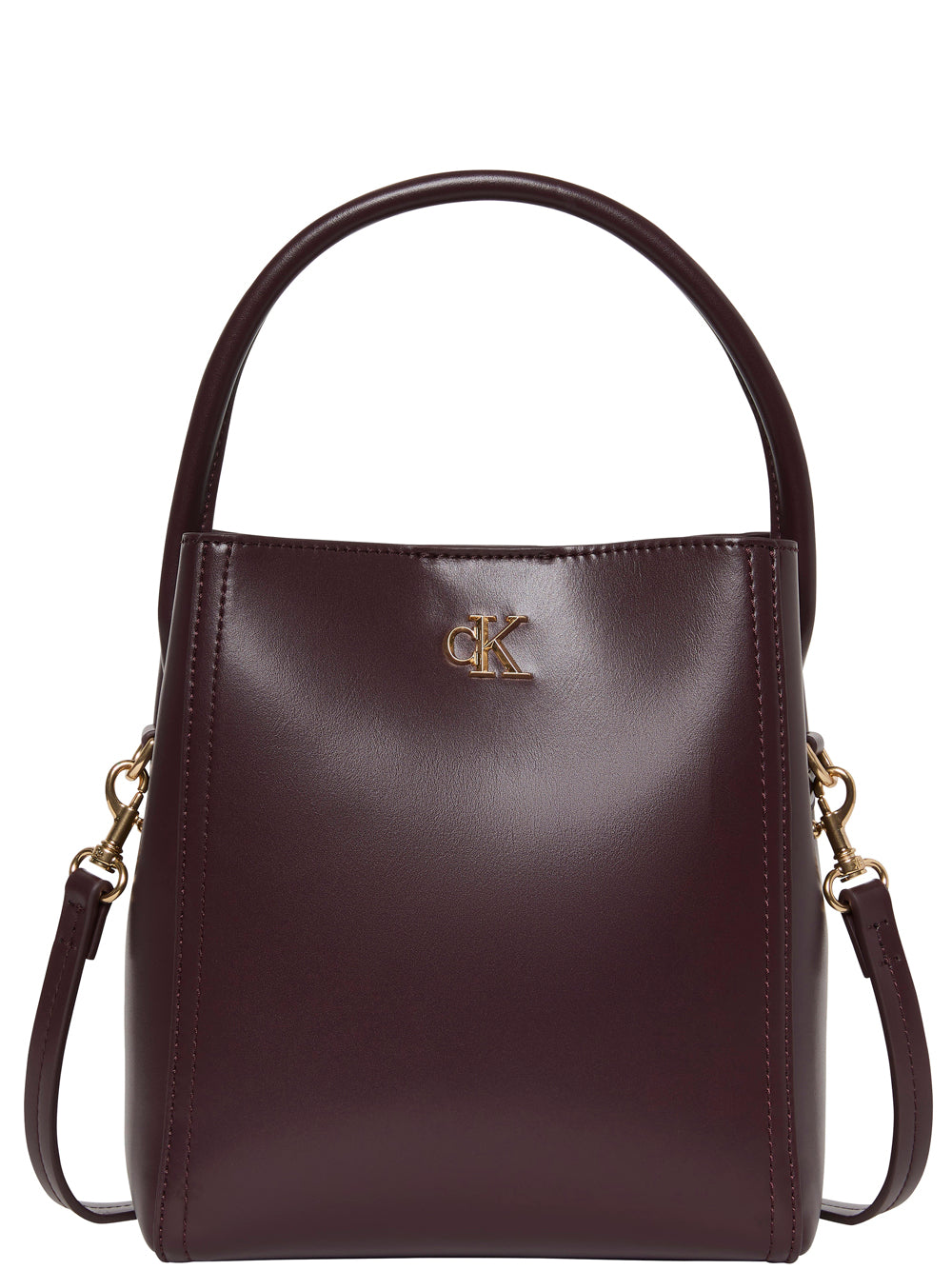 Calvin Klein Zaino Donna Bucket With Strap Bordeaux