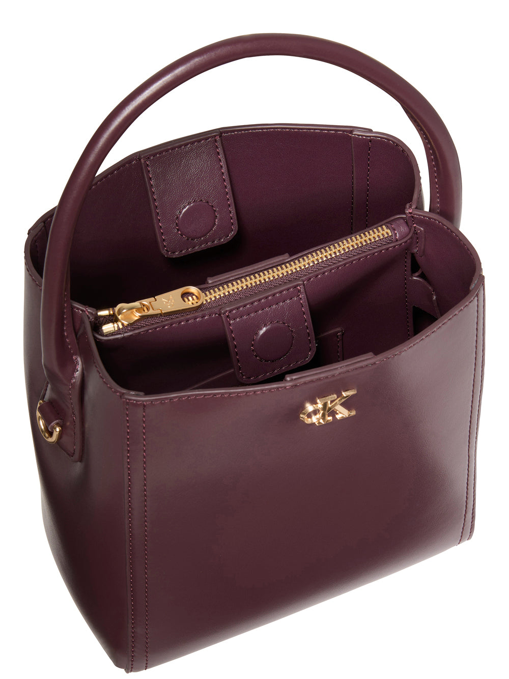 Calvin Klein Zaino Donna Bucket With Strap Bordeaux