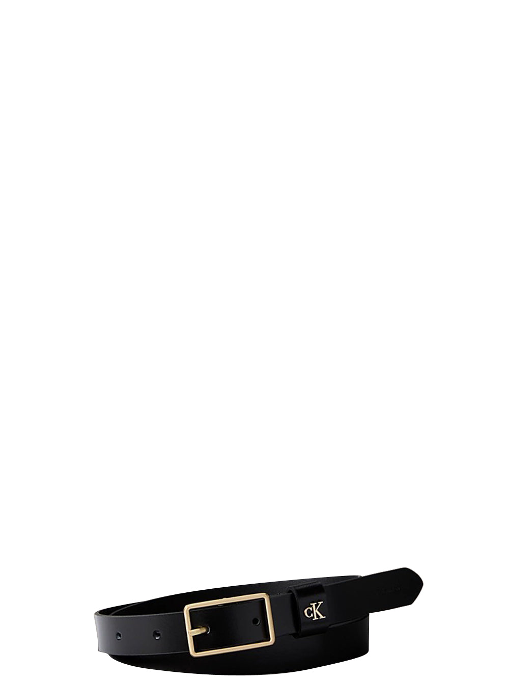 Calvin Klein Cintura Donna Square Buckle 25Mm Nero