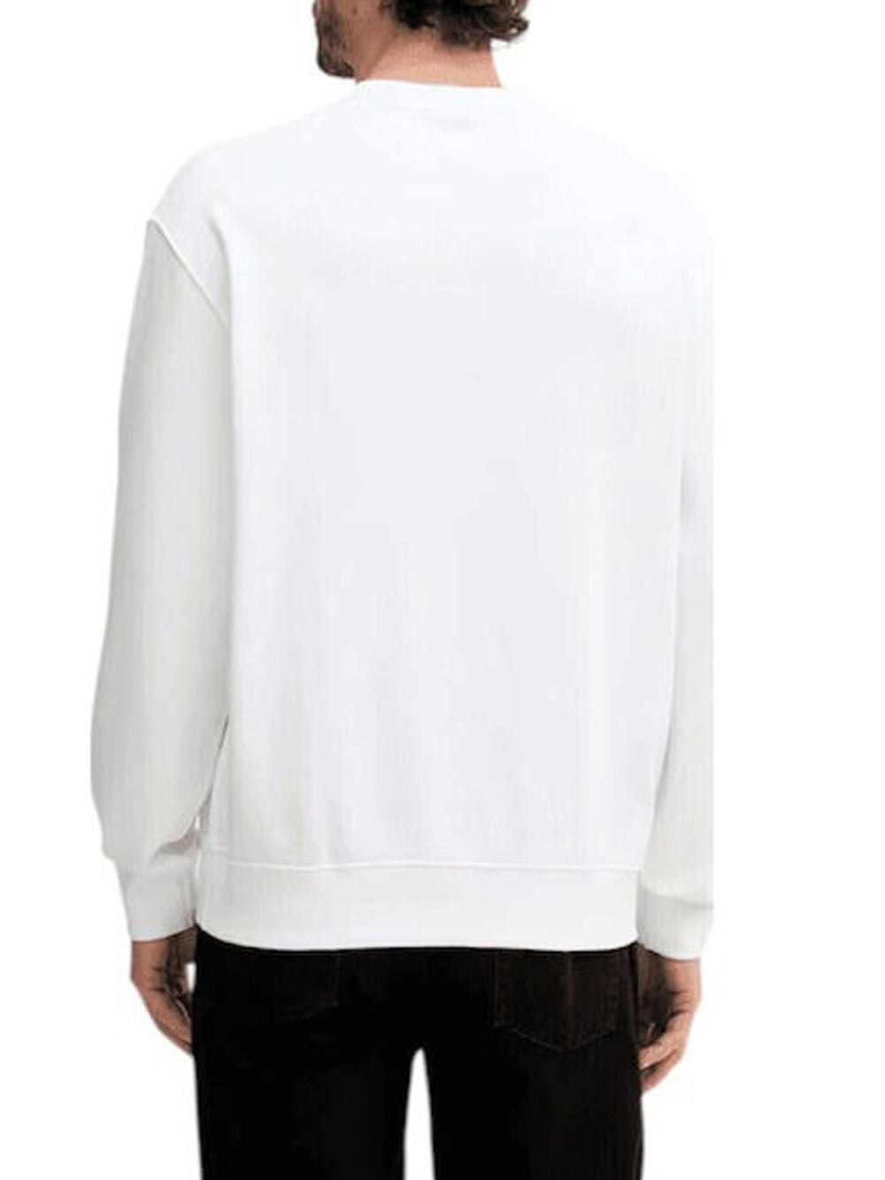 Calvin Klein Felpa Girocollo Uomo LV04RC273G Bianco