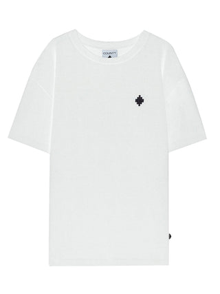 County of Milan T-shirt Uomo F5CAMATH014 Bianco