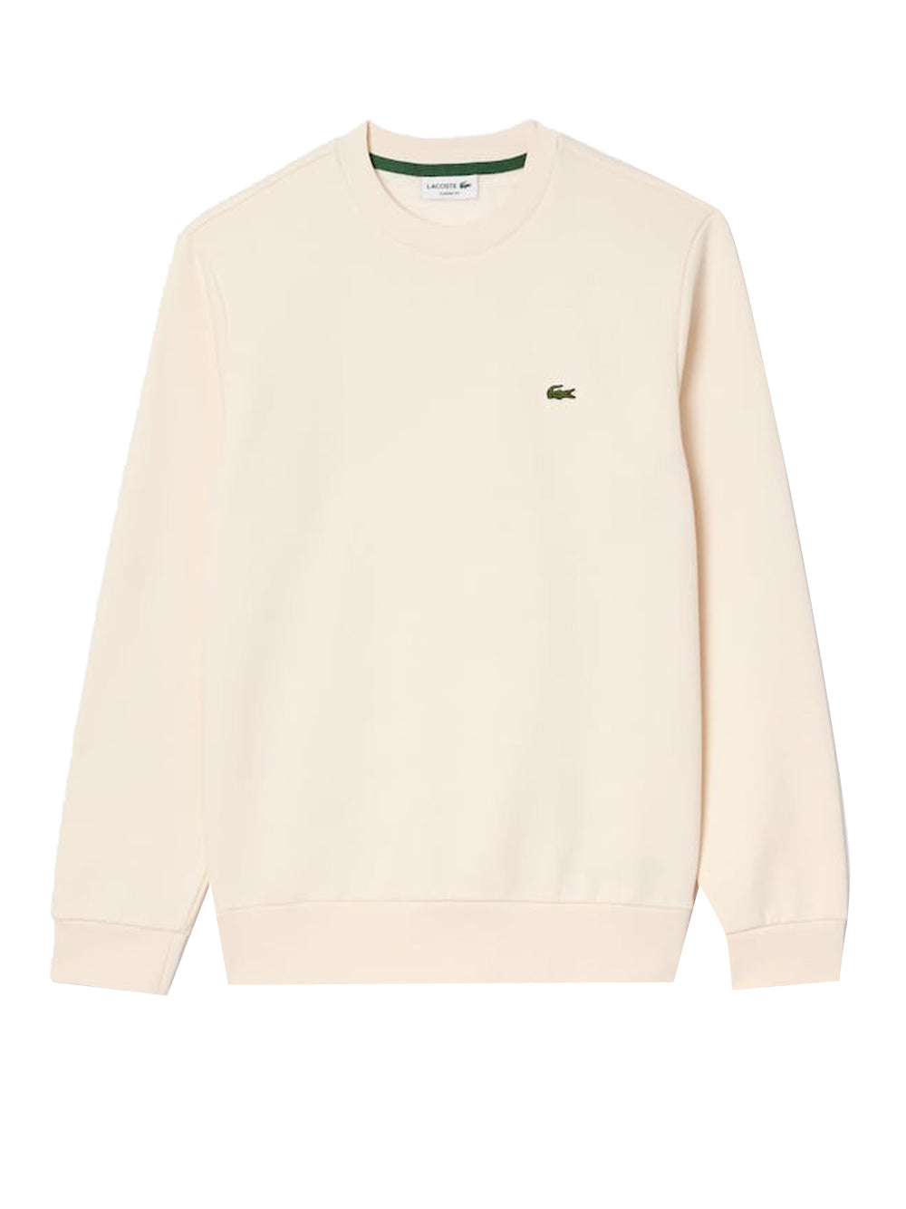 Lacoste Felpa Girocollo Uomo SH9608 Bianco