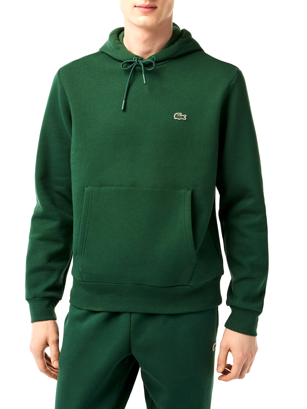 Lacoste Felpa Cappuccio Uomo SH9623 Verde