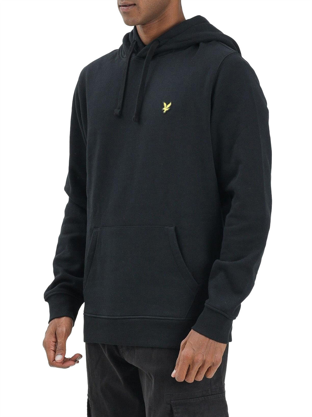 Lyle & Scott Felpa Cappuccio Uomo Nero
