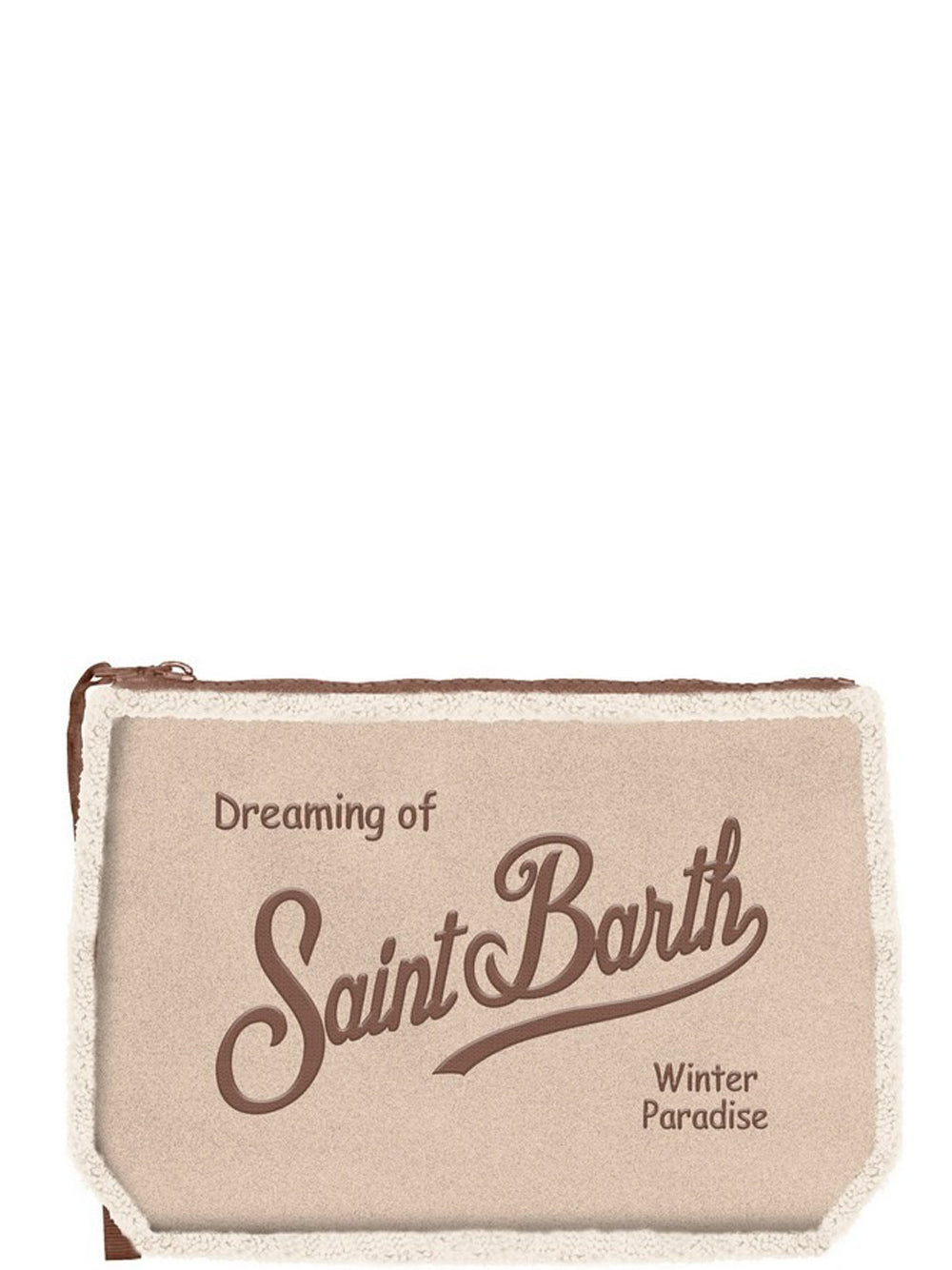 MC2 Saint Barth Borsa Pochette Unisex Aline sherling Beige