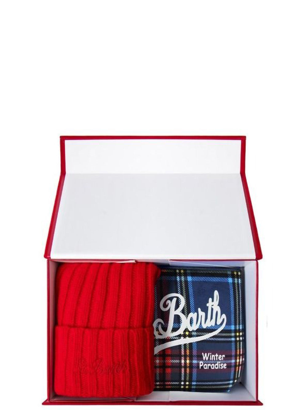 MC2 Saint Barth Cappello Uomo Box Man Christmas Rosso