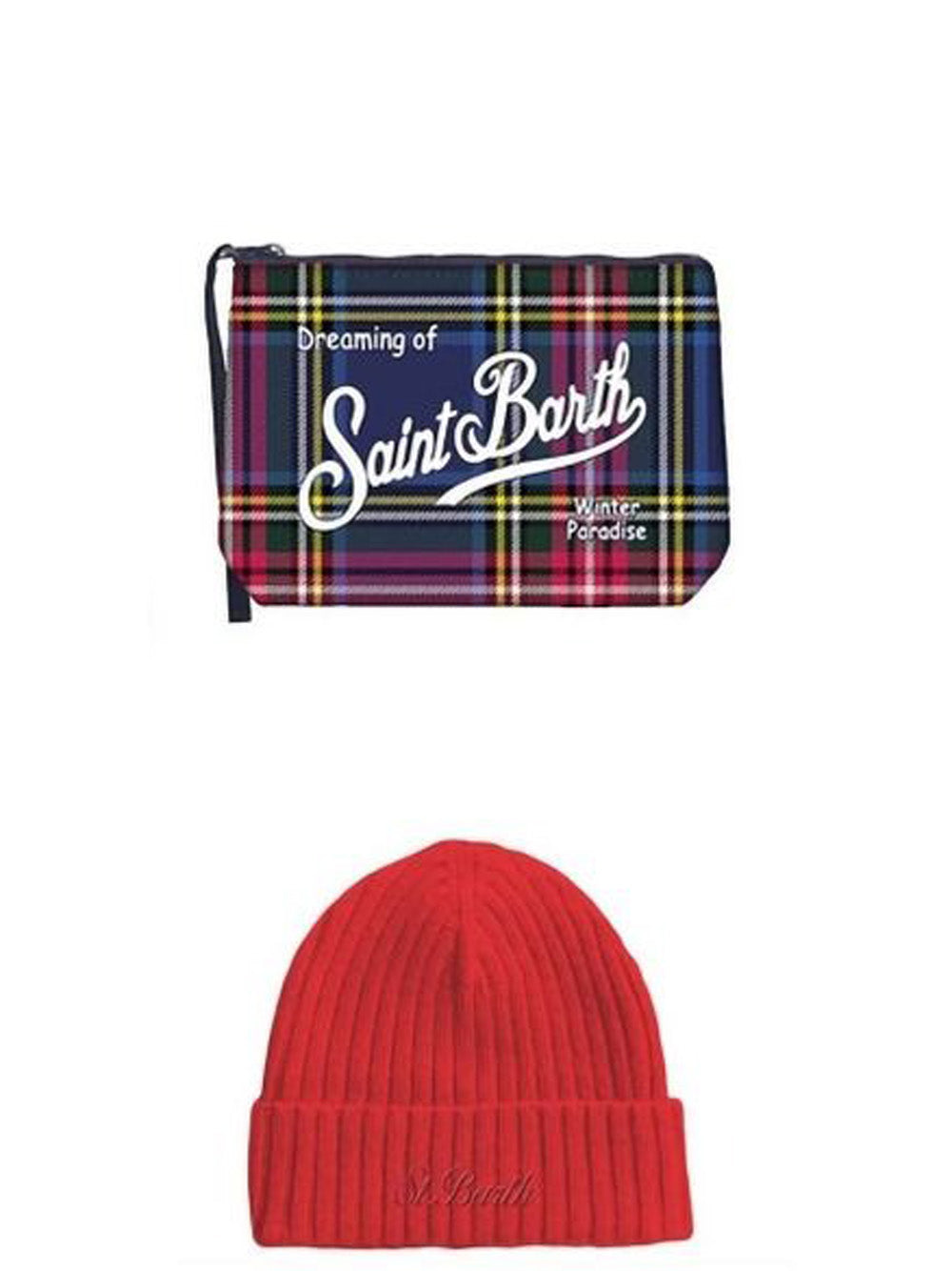 MC2 Saint Barth Cappello Uomo Box Man Christmas Rosso