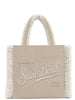 MC2 Saint Barth Borsa a Mano Donna Colette Shearling Beige