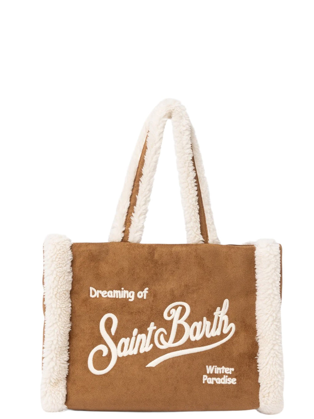 MC2 Saint Barth Borsa a Mano Donna Colette Shearling Marrone