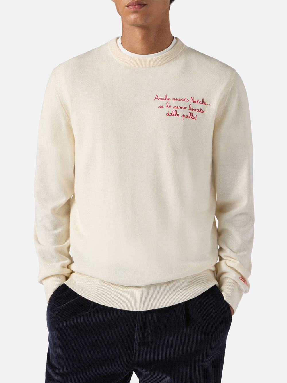 MC2 Saint Barth Maglia Uomo Bianco ottico