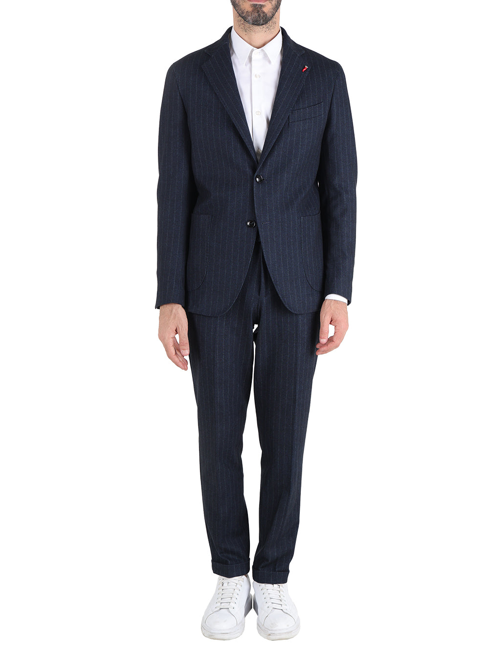 Mulish Abito Casual Uomo rigato Blu