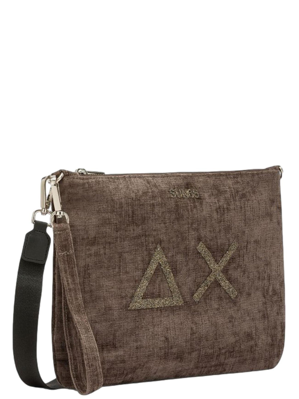 Sun68 Borsa Pochette Donna Velvet Fango