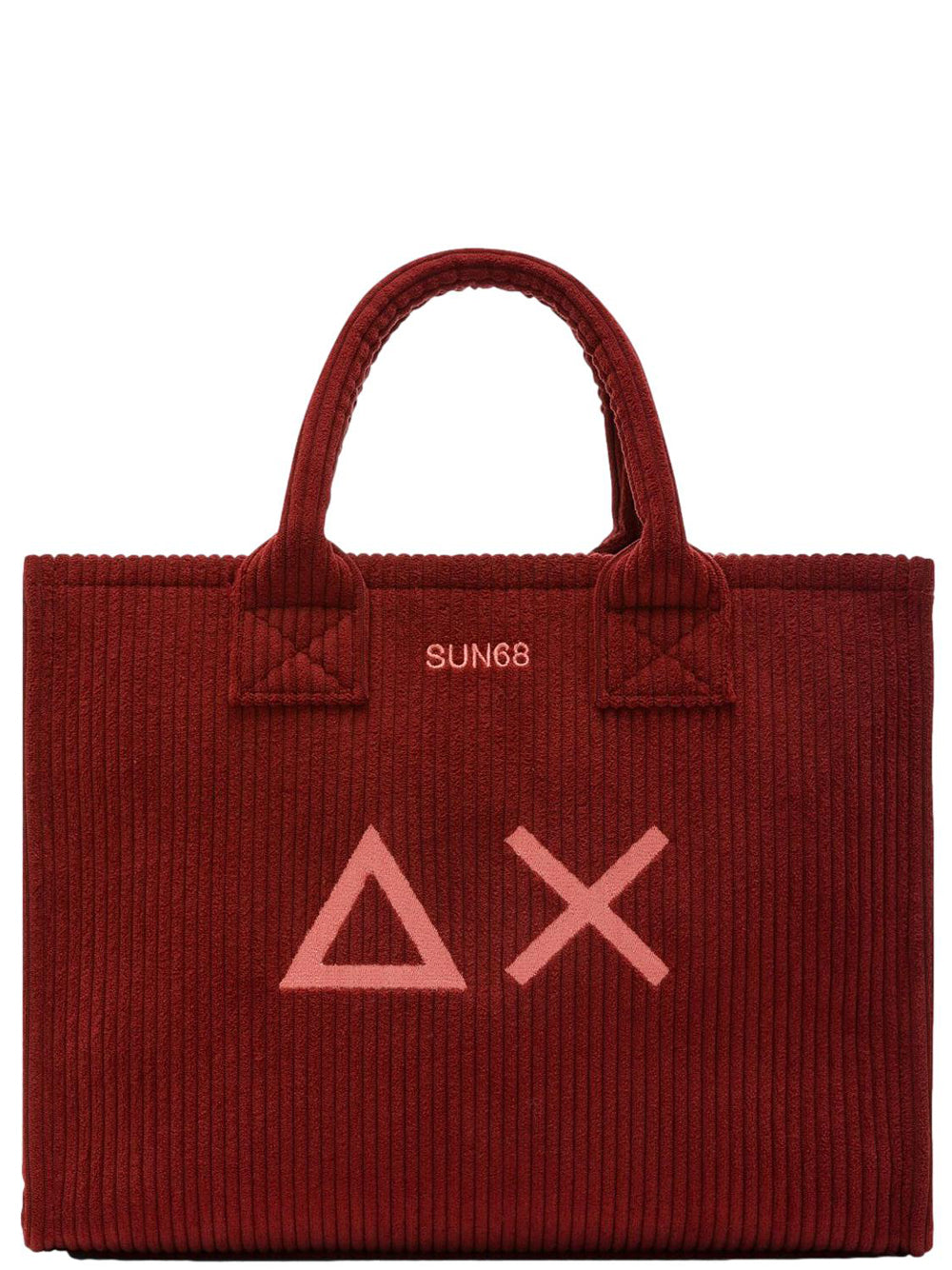 Sun68 Borsa a Mano Donna Cali Corduroy Bordeaux