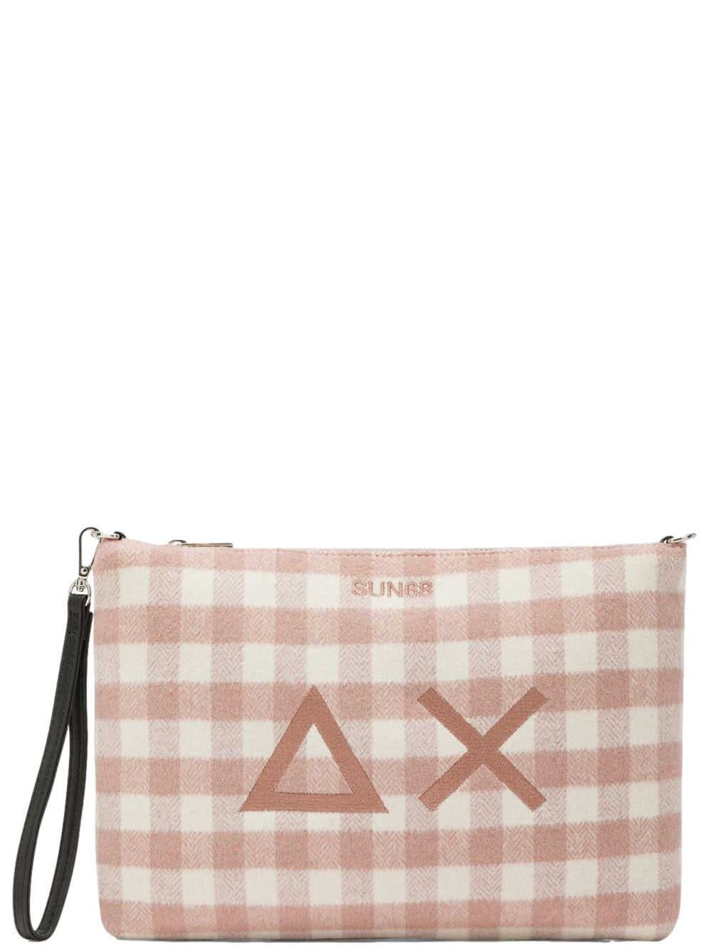 Sun68 Borsa Pochette Donna Tartan Rosa