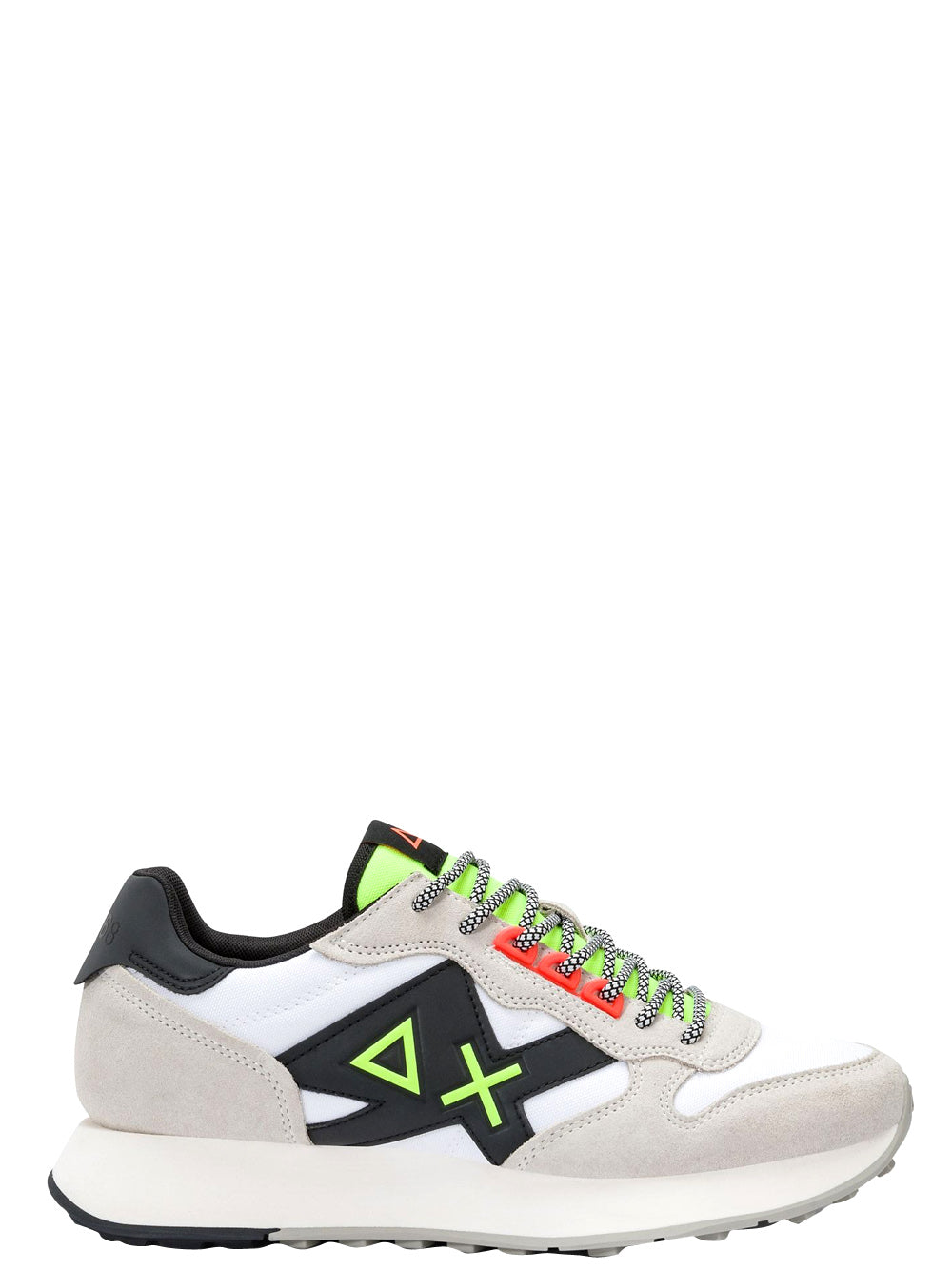 Sun68 Sneakers Uomo Jaki 2.0 Fluo Bianco