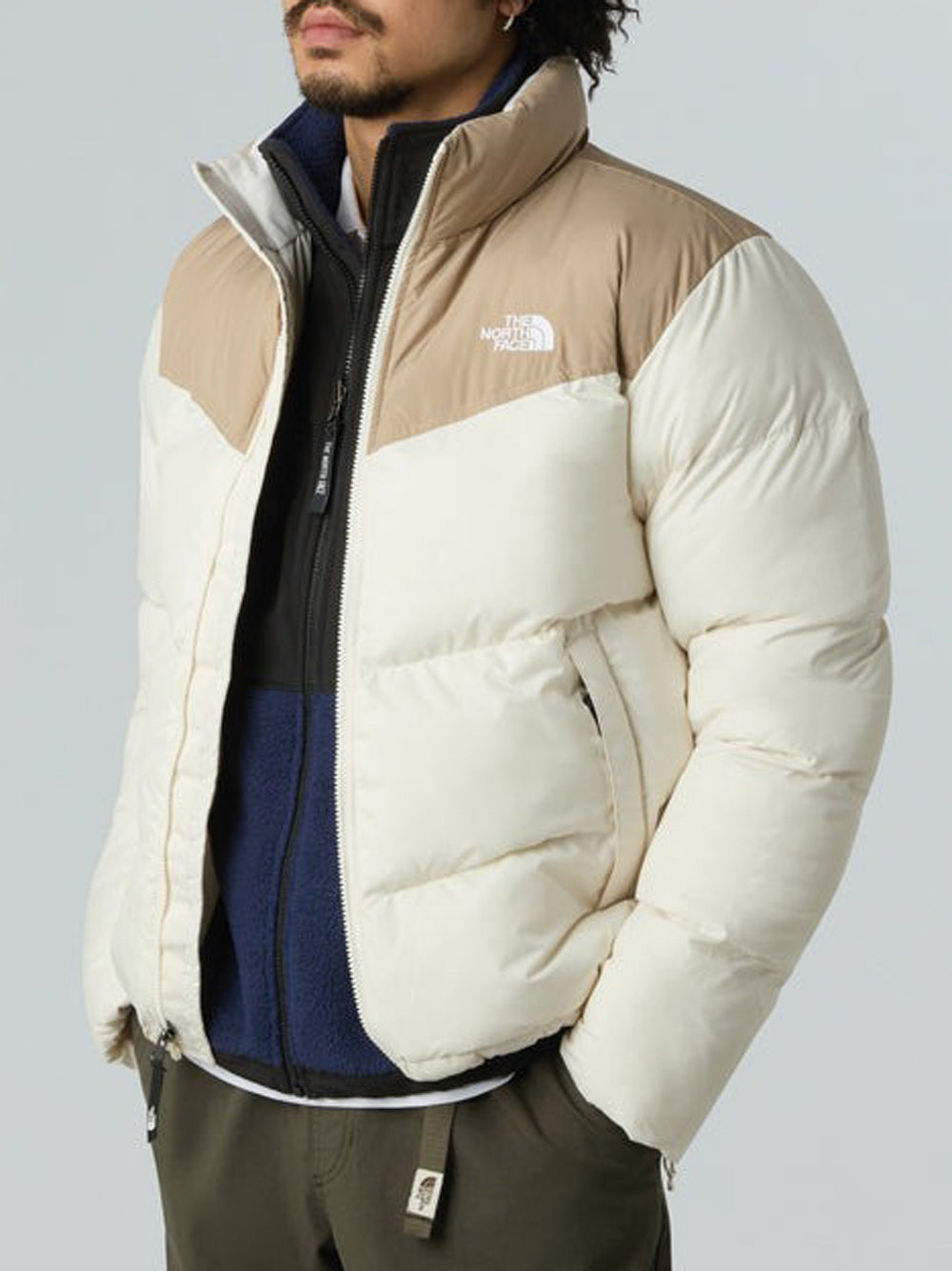 The North Face Giubbino Uomo Saikuru Jkt Bianco e Beige