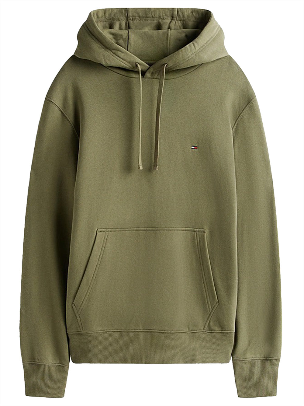 Tommy Hilfiger Felpa Cappuccio Uomo MW0MW37235 Verde