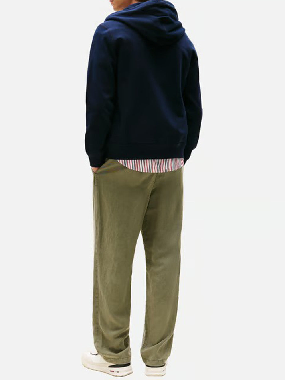Tommy Hilfiger Felpa con Zip Uomo MW0MW39691 Blu