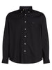 Tommy Hilfiger Camicia Elegante Uomo Poplin solid Nero