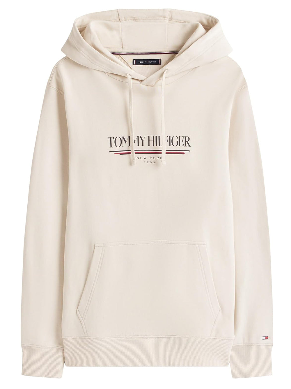 Tommy Hilfiger Felpa Cappuccio Uomo MW0MW40534 Beige