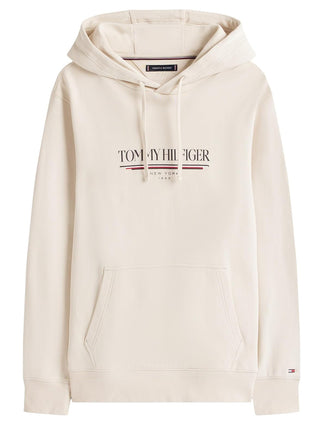Tommy Hilfiger Felpa Cappuccio Uomo MW0MW40534 Beige