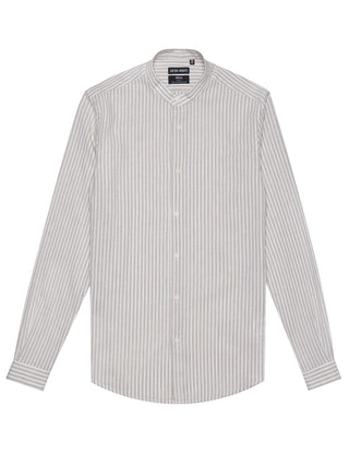 Camicia Casual Uomo Seoul Slim Fit Beige