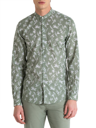 Camicia Casual Uomo Seoul Slim Fit Verde