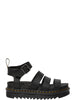 Dr. Martens Sandalo Nero / Marrone Deserto