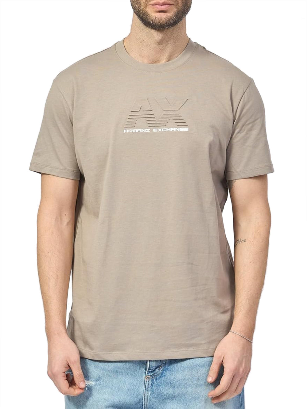 Armani Exchange T-shirt Uomo Beige
