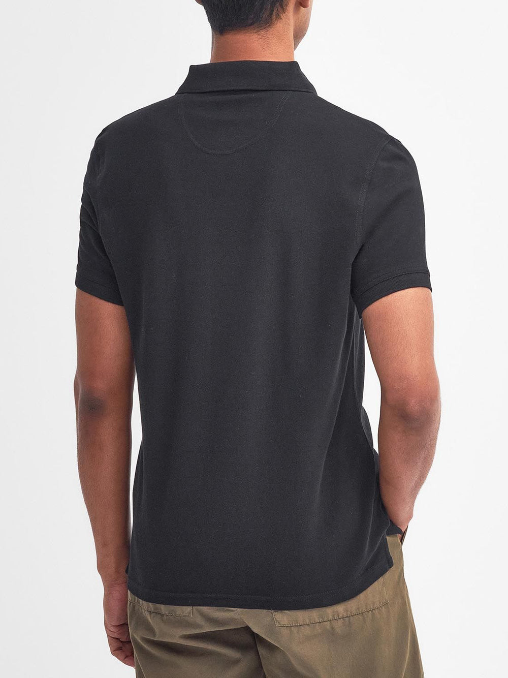 Barbour Polo Uomo Lightweight Sports Nero