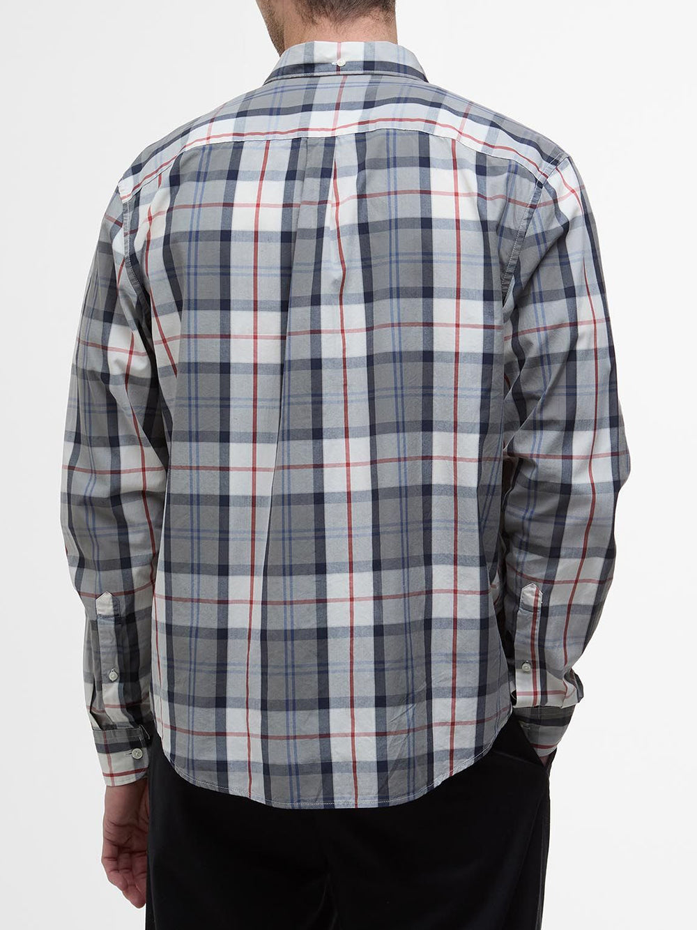 Barbour Camicia Uomo Laggon Tartan Blu