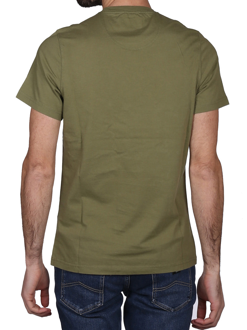 Barbour T-shirt Uomo Logo Verde