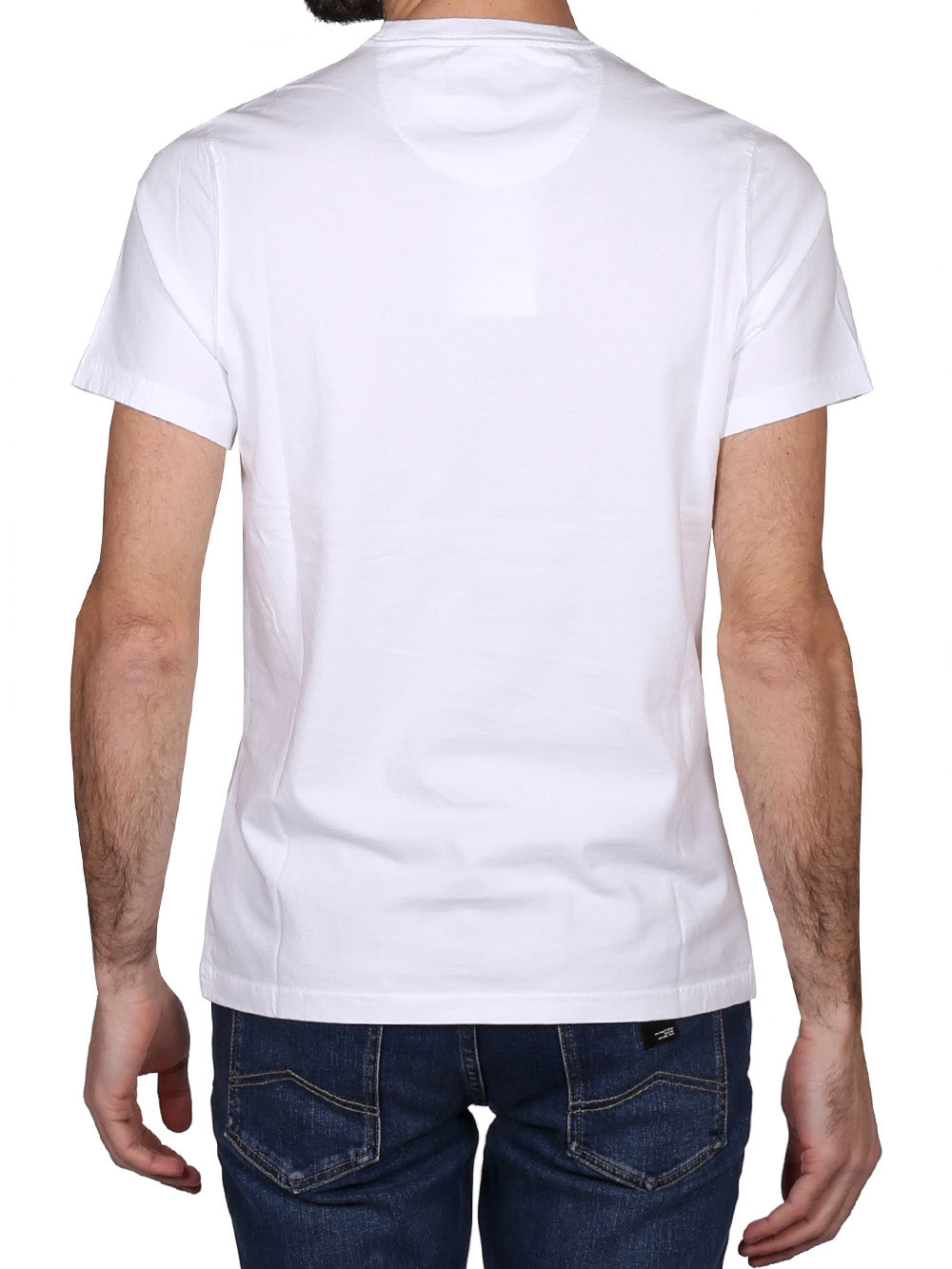 Barbour T-shirt Uomo Logo Bianco