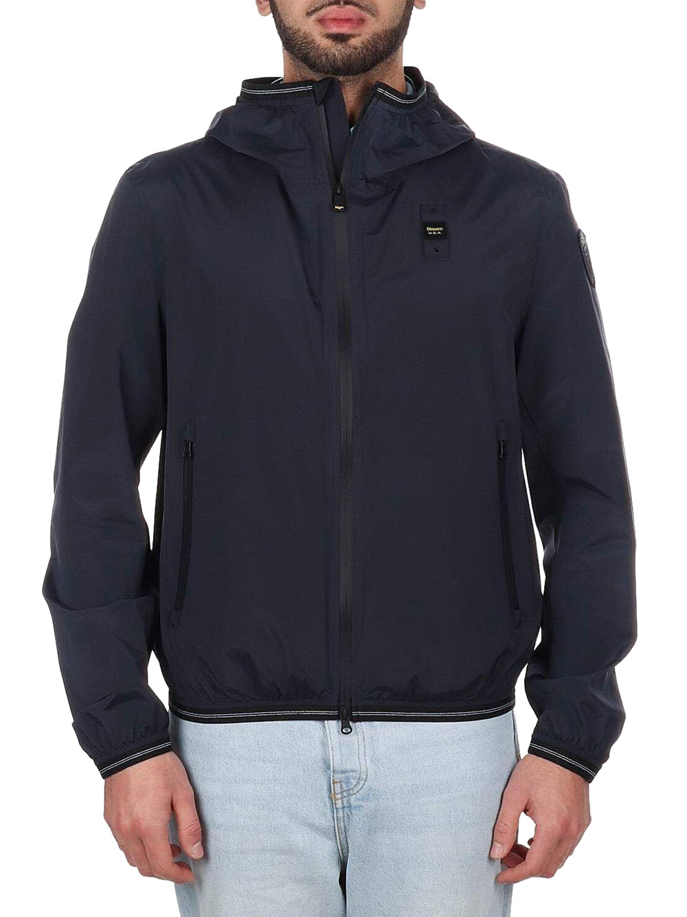 Blauer Giacca Leggera Uomo Farrin Blu