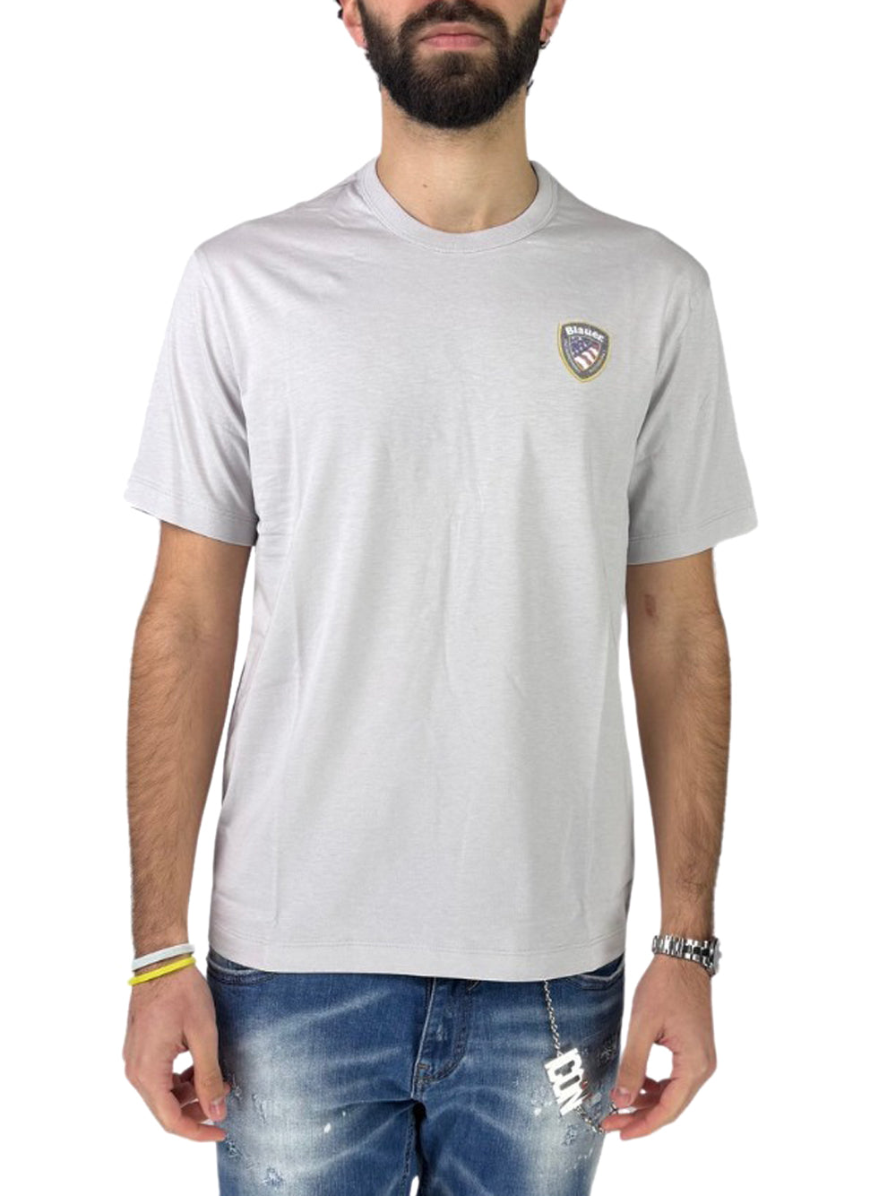 Blauer T-shirt Uomo 25SBLUH02194004547 A.CR_DES