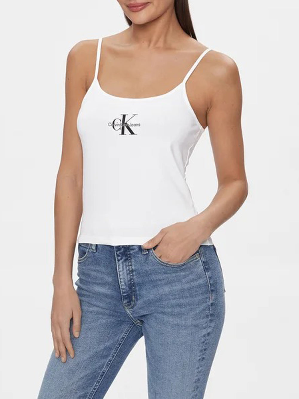 Calvin Klein Top Donna J20J223105 Bianco