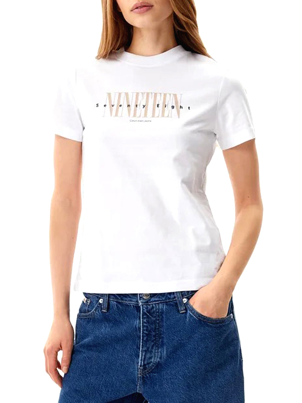 Calvin Klein T-shirt Donna J20J225259 Bianco