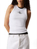 Calvin Klein Top Donna J20J225301 Bianco