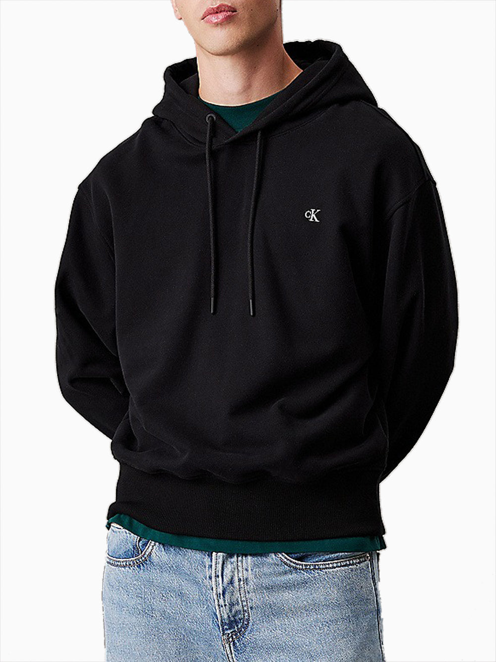 Felpa Cappuccio Uomo Heavyweight Nero
