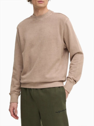 Felpa Girocollo Uomo Beige