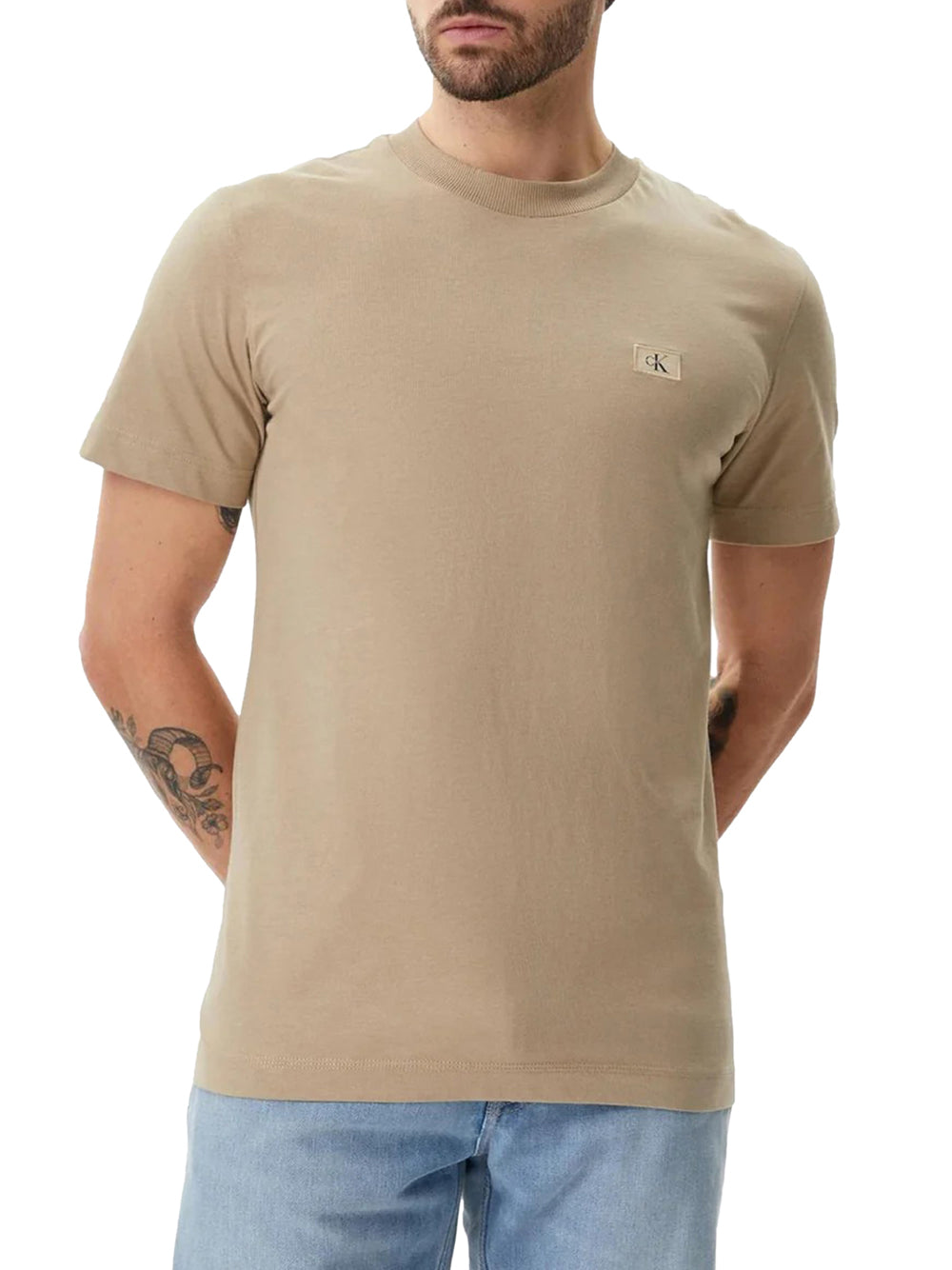 Calvin Klein T-shirt Uomo J30J327100 Beige