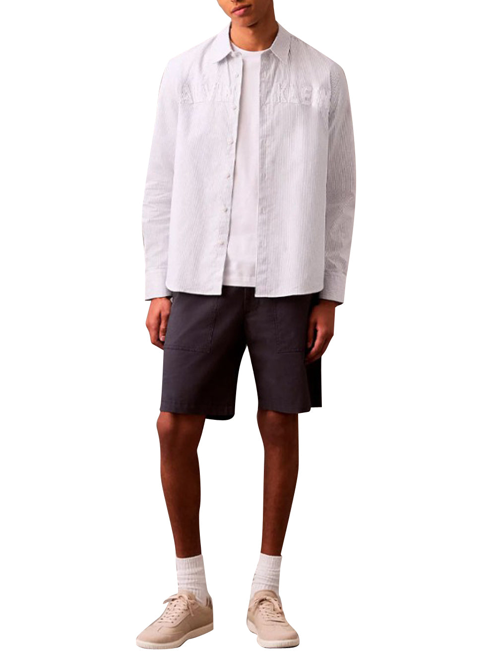 Calvin Klein Camicia Uomo LV04RB119G Grigio