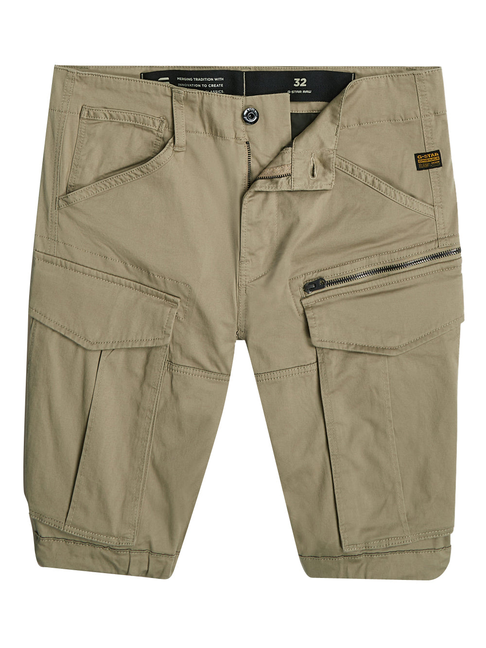 G-Star Bermuda Uomo Rovic Zip Beige