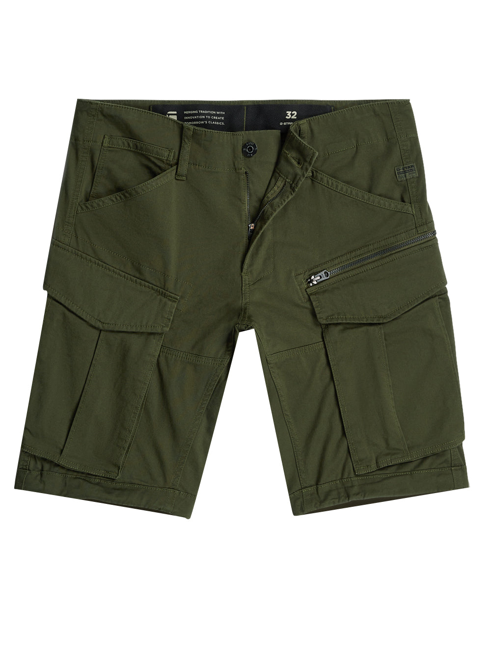 G-Star Bermuda Uomo Rovic Zip Verde