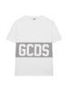 GCDS T-shirt Uomo Regular Bianco ottico / grigio / bi