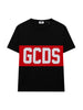 GCDS T-shirt Uomo Regular Bianco ottico / grigio / bi