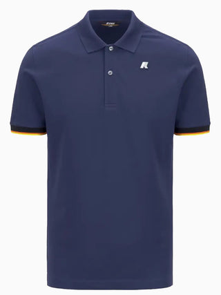 K-way Polo Uomo Vincent Pique Blu